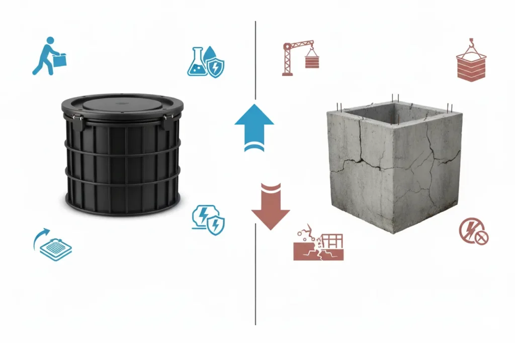 تفاوت منهول بتنی با پلی اتیلن برقی